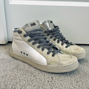 P448 High-Top Sneakers with recycled leather and suede 💙